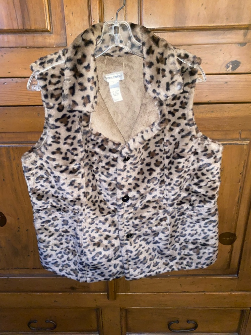 NWOT Draper’s & Damon’s Reversible Faux-Fur Vest-Large